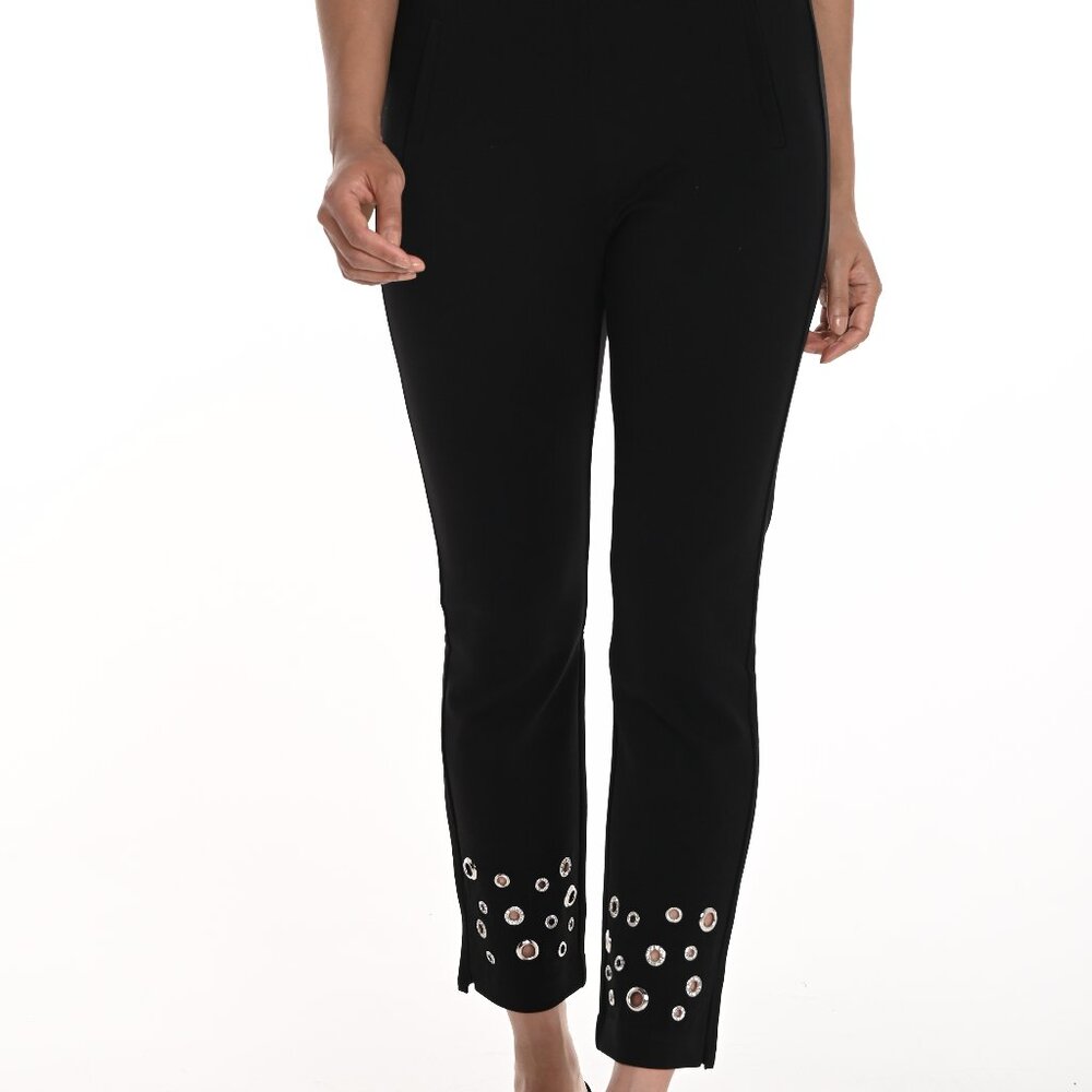 256780U Black Pant with Grommets by FRANK LYMAN